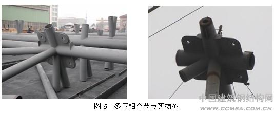 武漢火車站:多管相交節(jié)點(diǎn)實(shí)物圖 \